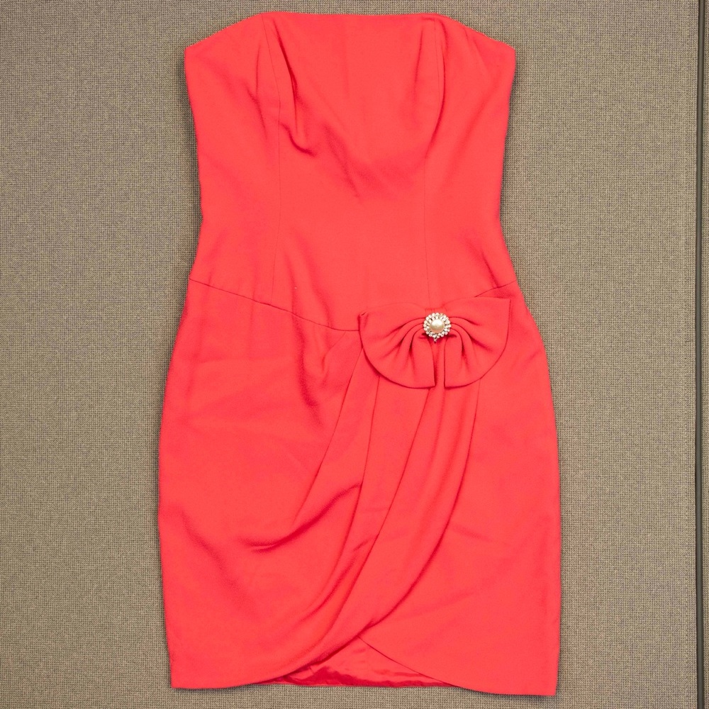 Vintage 1980s Strapless Cocktail Dress
